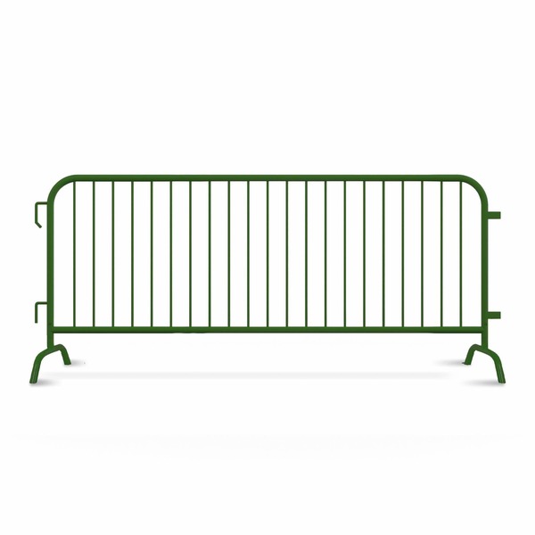 Angry Bull Barricades Interlocking Green Barricade, Removable Bridge Feet, 8.5 ft. AC-HDX85-BR-GN